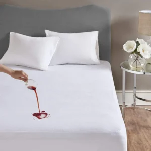 Waterproof Terry Towel Mattress Protector – Soft, Breathable & Anti-Allergy 30cm (12 Inch) Deep Skirt - Image 3