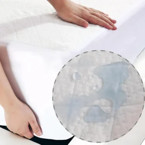 Waterproof Bamboo Mattress Protector – Hypoallergenic, Breathable, Fitted Sheet Design, Noise-Free Protection - Image 3