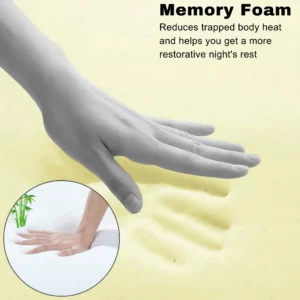Memory Foam Mattress Topper 2.5 cm – Bamboo Memory Foam Mattress Topper – Cooling, Lightweight & Ultra-Comfy Sleep Upgrade - Image 7