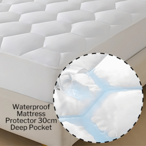 30cm Extra Deep Mattress Protector – Waterproof, Breathable & Hypoallergenic Mattress Cover - Image 8