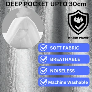 Waterproof Terry Towel Mattress Protector – Soft, Breathable & Anti-Allergy 30cm (12 Inch) Deep Skirt - Image 8